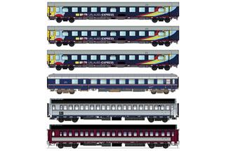 LS Models N Train4you Nachtzug-Wagenset Urlaubs-Express, Ep. VI, 6-tlg.