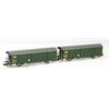 Mabar N SBB Postwagen-Set Z2 353/394, PTT grün, 2-tlg.