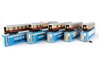 Märklin H0 (AC) DB/DSG Personenwagen Avüm/WRümh, 5- tlg. (OCC)