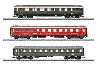 Märklin H0 (AC) DB Reisezug-Wagenset 2 D 74 Hamburg-Altona - Basel SBB, Ep. III, 3-tlg.