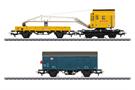 Märklin H0 (AC Digital) DB AG Kranwagen-Set, DB Gleisbau GmbH, Ep. VI, 3-tlg. (MHI)