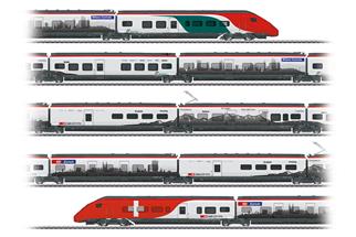 Märklin H0 (AC Sound) SBB Elektrotriebzug-Grundset RABe 501 004-2, Ep. VI, 7-tlg.