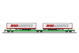 Märklin H0 CFL Cargo Doppel-Taschenwagen Sdggmrss, Mars Logistics, Ep. VI