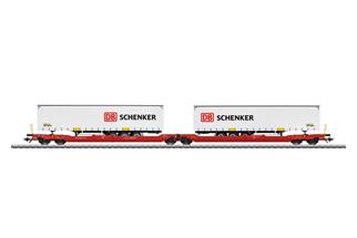 Märklin H0 DB AG Doppel-Taschenwagen Sdggmrss 738, DB Schenker, Ep. VI