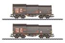 Märklin H0 DB AG Teleskophaubenwagen-Set Shimmns 708, gealtert, Ep. V, 2-tlg. (MHI)