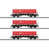 Märklin H0 DB Schenker Rail Polska Seitenkippwagen-Set Fas, verkehrsrot, Ep. VI, 3-tlg.