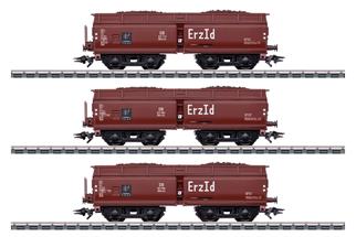 Märklin H0 DB Selbstentladewagen-Set Erz Id OOtz 44, Erzladung, Ep. III, 3-tlg.