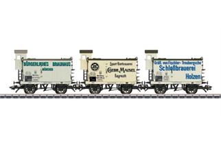Märklin H0 KBayStsB Bierwagen-Set 3-tlg.
