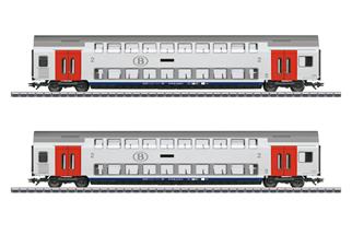 Märklin H0 SNCB Doppelstockwagen-Set M6, Ep. VI, 2-tlg.