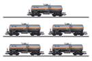 Märklin H0 VTG Chlorgaskesselwagen-Set, Ep. V, 5-tlg. (MHI)