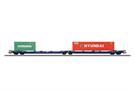 Märklin H0 VTG Doppel-Taschenwagen Sdggmrss/T3000e, Evergreen/Hyundai, Ep. VI
