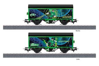 Märklin Start up H0 (AC) gedeckter Güterwagen, Green Lantern
