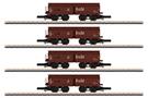 Märklin Z DB Selbstentladewagen-Set Erz Id OOtz 44, Ep. III, 4-tlg.
