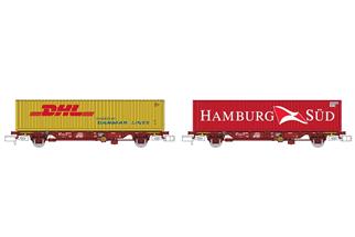 MFTrain N VTG Containerwagen-Set Lgs, Ep. VI, 2-tlg.