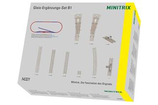 Minitrix N Betonschwellengleis-Ergänzungspackung B1