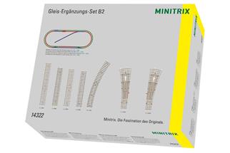 Minitrix N Betonschwellengleis-Ergänzungspackung B2