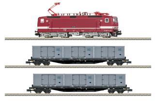 Minitrix N (Sound) DR Startpackung Elektrolok 243 357-1 mit Güterzug, Ep. IV