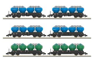 Minitrix N Transportservis Silowagen-Set Uacs, Ep. VI, 6-tlg.