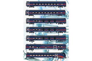 Models World H0 (AC) ÖBB Nachtzugwagen-Set Nightjet, Ep. VI, 7-tlg.