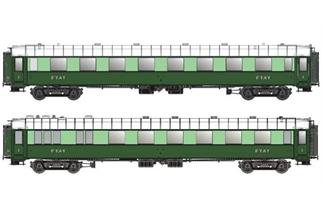 Models World H0 (DC) ETAT Reisezugwagen-Set OCEM A2syfi/A4yfi, Ep. IIb, 2-tlg.