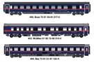 Models World H0 ÖBB Nachtzug-Wagenset 2 Wien - Venezia, Nightjet DANI, Ep. VI, 3-tlg.