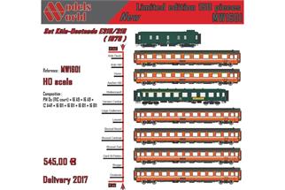 Models World H0 SNCB Zugset Köln-Oostende E318/319 (1978), 8-tlg.