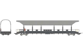 NME H0 (DC) BLS Autoverlad-Mittelwagen, AP41, Typ Talbot, Ep. V