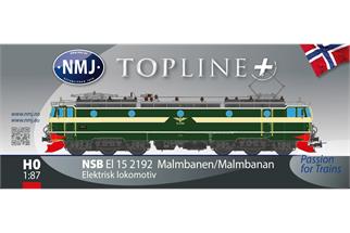 NMJ H0 (AC Sound) NSB Elektrolok El 15.2192, grün/gelb