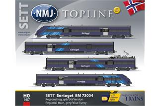NMJ H0 (AC Sound) Sørtoget Elektrotriebzug BM73 004, 4-tlg.