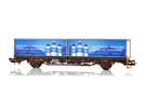 NMJ H0 CargoNet Containertragwagen Lgns 42 76 443 2001-7, Imsdal