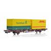 NMJ H0 CargoNet Containertragwagen Lgns 42 76 443 2062-9, Tollpost-Globe/DHL