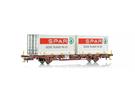 NMJ H0 CargoNet Containertragwagen Lgns 42 76 443 2234-4, SPAR