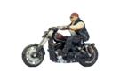Noch H0 3D-Master-Einzelfigur Chopper mit Rocker, fahrend