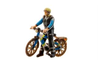 Noch H0 3D-Master-Einzelfigur Fahrradpolizist