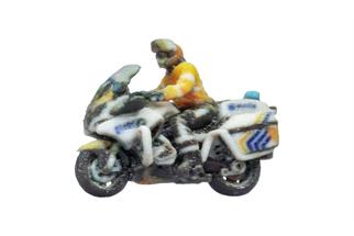 Noch H0 3D-Master-Einzelfigur Polizeimotorrad Belgien