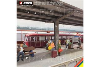Noch H0 Deko-Adventskalender Auf dem Bahnsteig