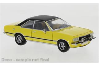 PCX H0 Opel Commodore B Coupe, gelb/mattschwarz
