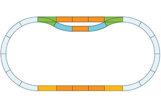 Piko G Gleis Ergänzungs-Set Bahnhof