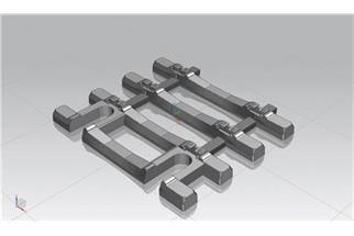 Piko H0 A-Gleis Schwellen für Flexgleis mit Betonschwellen