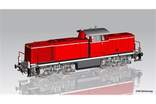 Piko H0 (AC Sound) DB Diesellok V 90, purpurrot, Ep. III