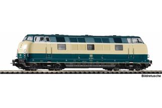 Piko H0 (DC) DB Diesellok BR 221, ozeanblau/beige, Ep. IV