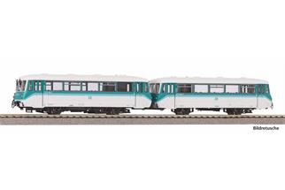 Piko H0 (DC Sound) DR Dieseltriebwagen BR 772 + Steuerwagen, mintgrün, LDK, Ep. VI