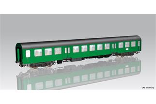 Piko H0 DR Halberstädter Mitteleinstiegswagen, 2. Klasse, grün mit grauem Dach, Ep. IV