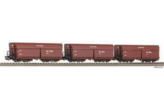 Piko H0 DR Selbstentladewagen-Set Fad 6770, BKK Erich Weinert, Ep. IV, 3-tlg.