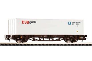 Piko H0 DSB Containertragwagen Lgjs, 40'-Container, Ep. V