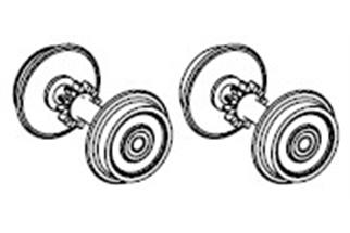 Piko H0 (ET) DC-Radsatz mit Zahnrad (Inhalt: 2 Stk.)