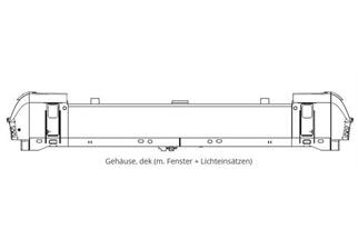 Piko H0 (ET) Gehäuse, dekoriert (mit Fenster und Lichteinsätzen)