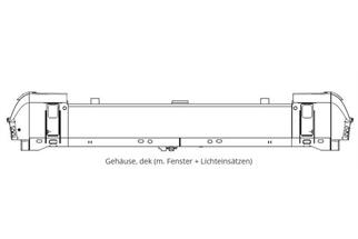 Piko H0 (ET) Gehäuse, dekoriert (mit Fenster und Lichteinsätzen)