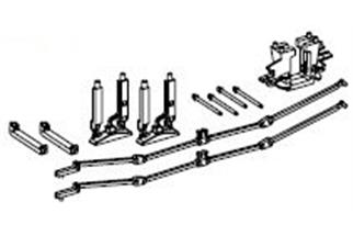 Piko H0 (ET) Halterungen und Lenkgestänge DC