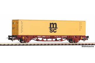 Piko H0 FS Containertragwagen, 40'-Container msc, Ep. V